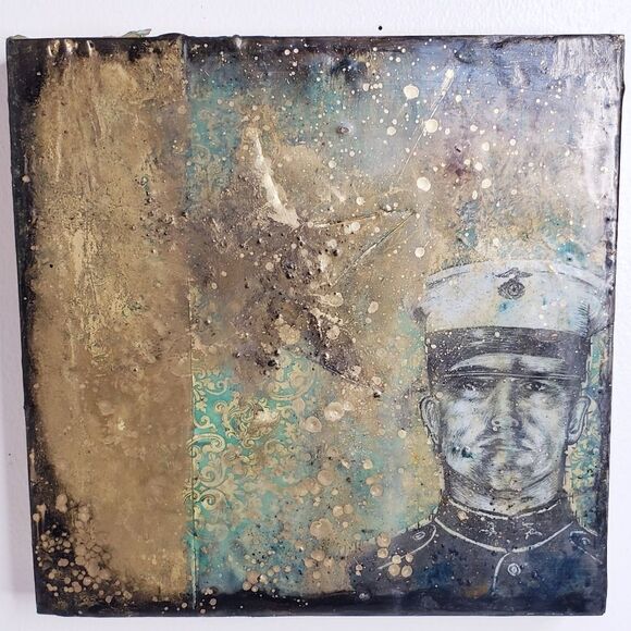 Encaustic painting unique art